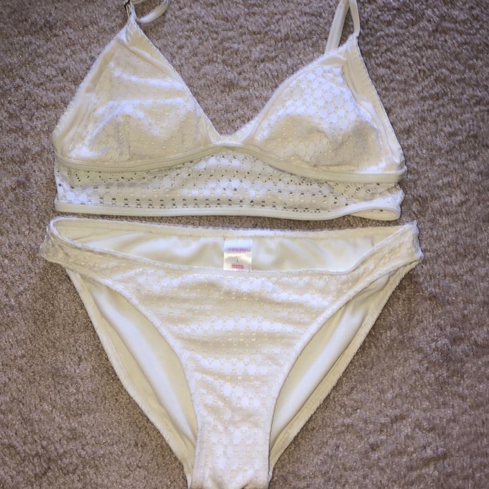 Cream Bathing Suit
